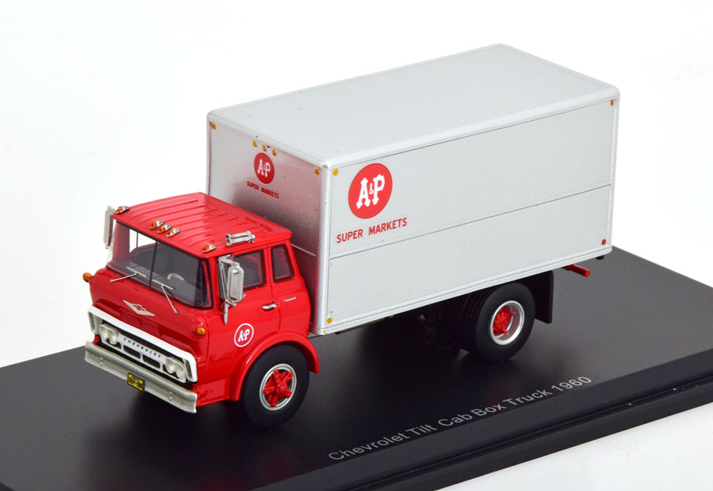 GMC TILT CAB A P SUPERMARKET 1960 RED SILVER (ДЛИНА МОДЕЛИ 6-10 СМ)