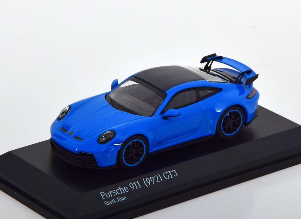 PORSCHE 911 (992) GT3 2021 BLUE (ДЛИНА МОДЕЛИ 6-10 СМ)