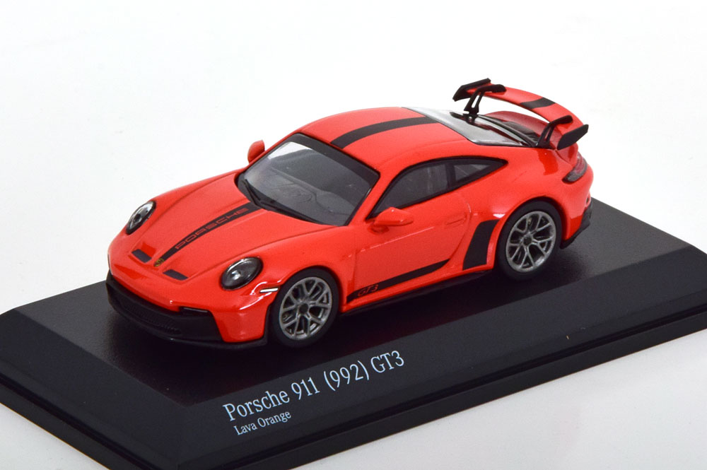 PORSCHE 911 (992) GT3 2021 ORANGE BLACK (ДЛИНА МОДЕЛИ 6-10 СМ)