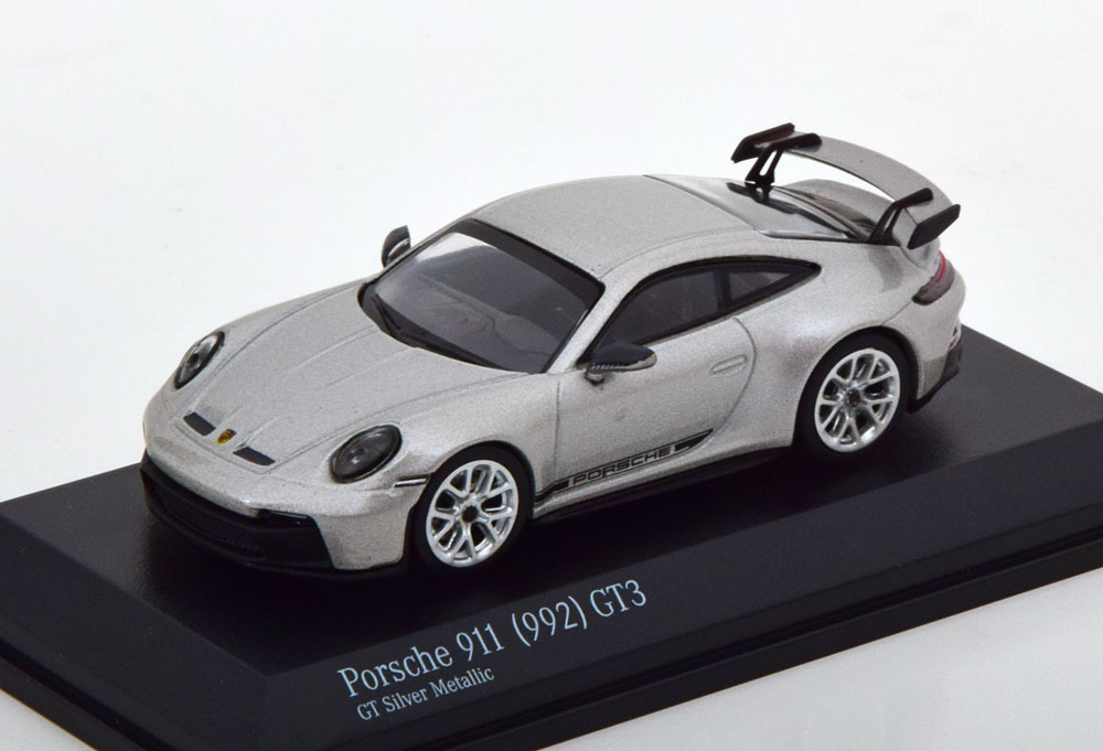 PORSCHE 911 (992) GT3 2021 SILVER (ДЛИНА МОДЕЛИ 6-10 СМ)