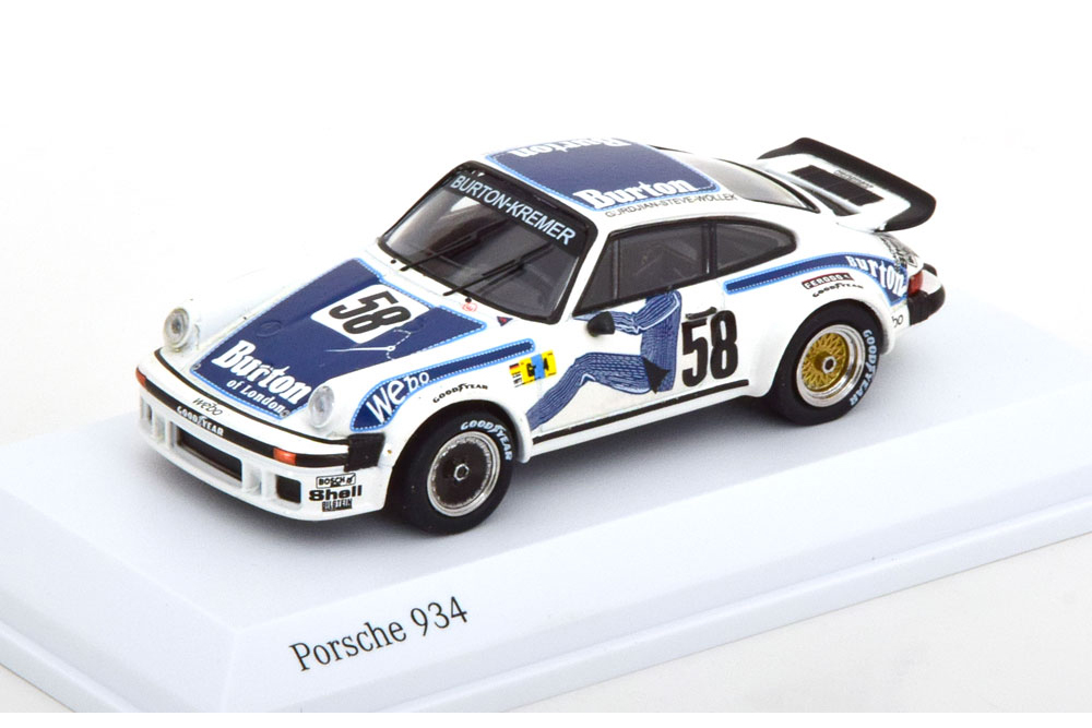 PORSCHE 934 NO 58 24H LE MANS 1977 (ДЛИНА МОДЕЛИ 6-10 СМ)