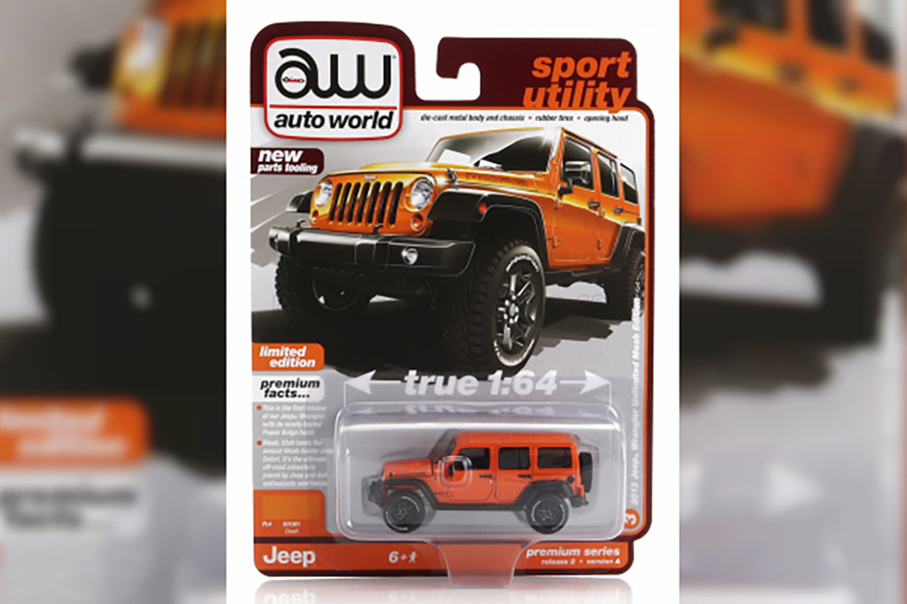 JEEP WRANGLER UNLIMITED (2017), ORANGE (ДЛИНА МОДЕЛИ 6-10 СМ)