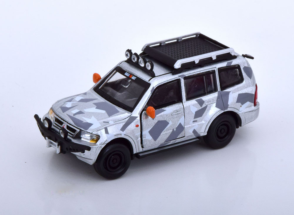 MITSUBISHI PAJERO ICE PACK 2001 SILVER GREY (ДЛИНА МОДЕЛИ 6-10 СМ)