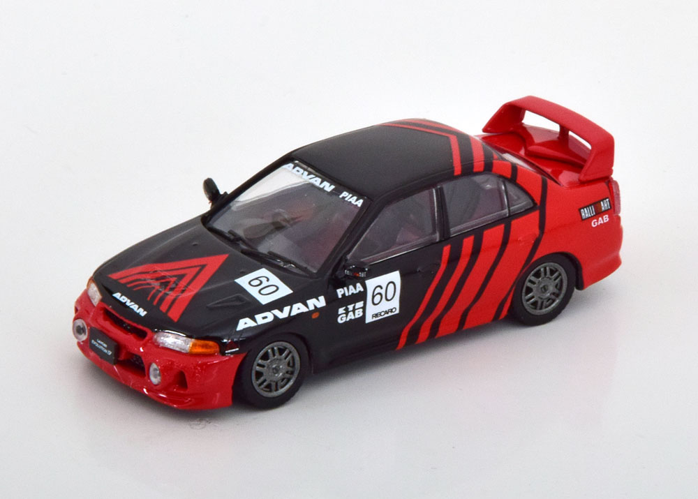 MITSUBISHI LANCER EVO IV ADVAN RED BLACK (ДЛИНА МОДЕЛИ 6-10 СМ)