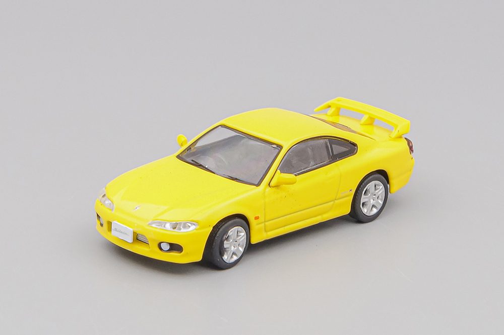 NISSAN SILVIA S14 RHD 1999, YELLOW (ДЛИНА МОДЕЛИ 6-10 СМ)