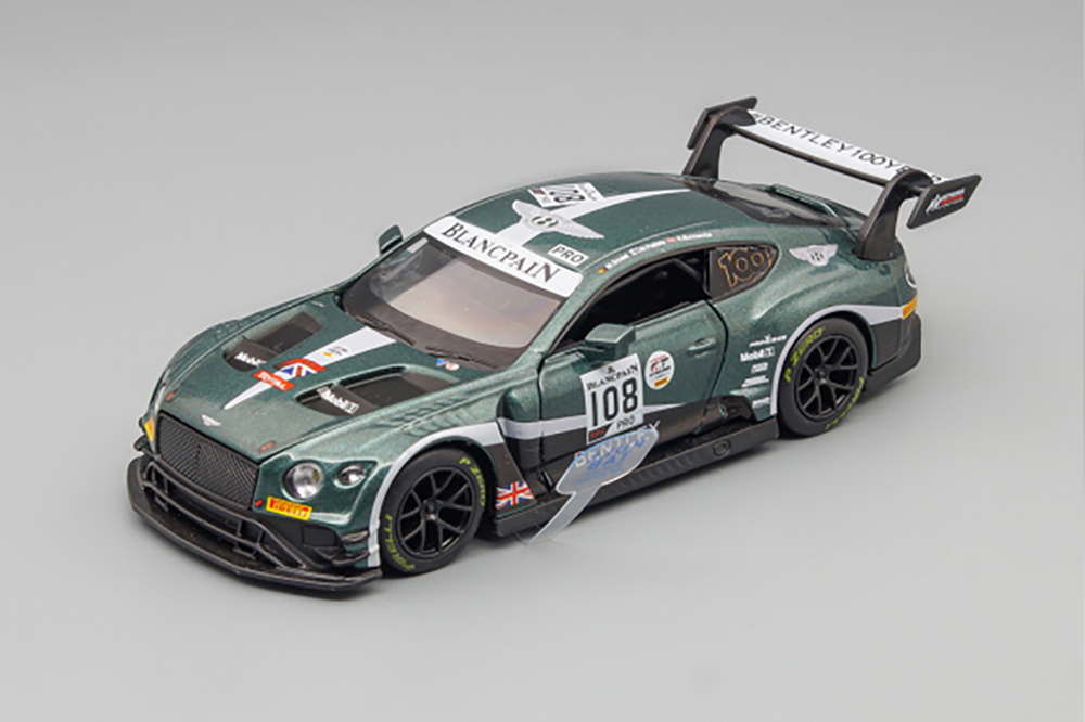 BENTLEY CONTINENTAL GT3 #108 M.SOULET, M.PALTTALA, A.BUNCOMBE, GREEN