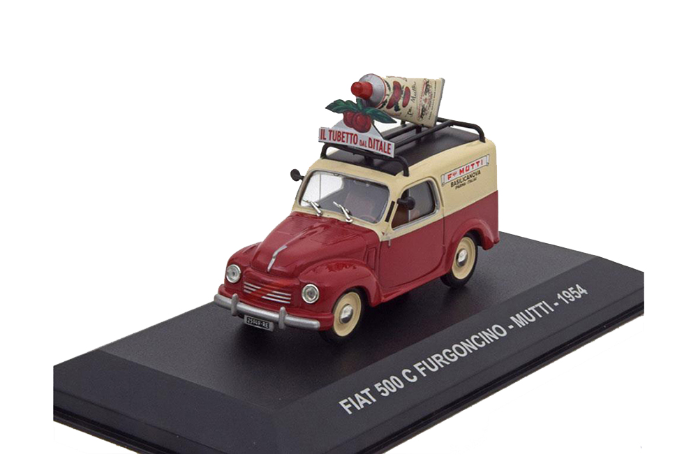 FIAT 500 C FURGONCINO MUTTI 1954 RED CREME