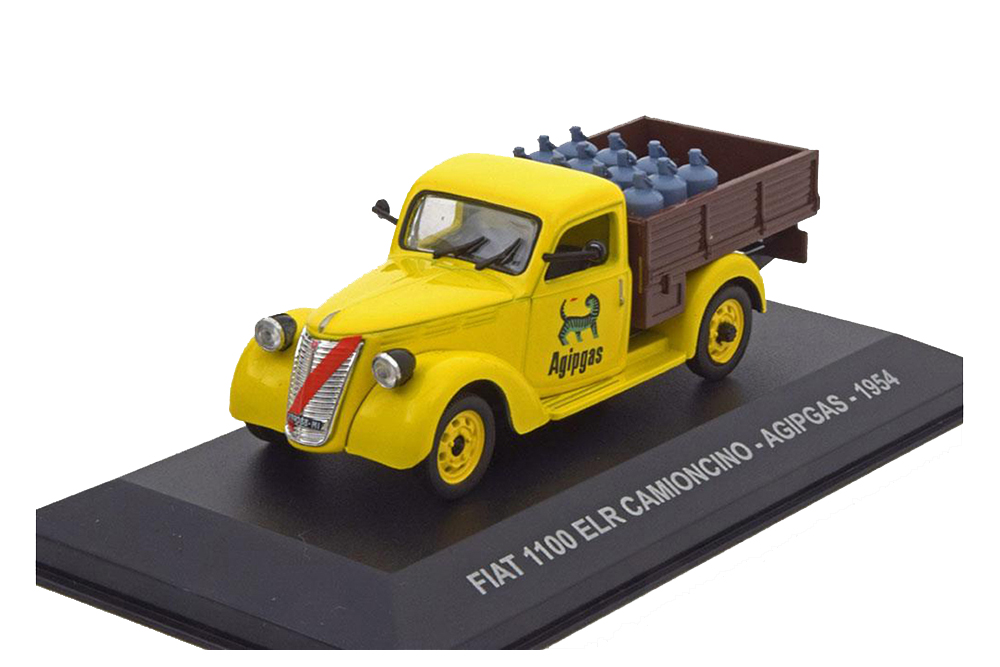 FIAT 1100 ELR CAMIONCINO AGIPGAS 1954 YELLOW BROWN