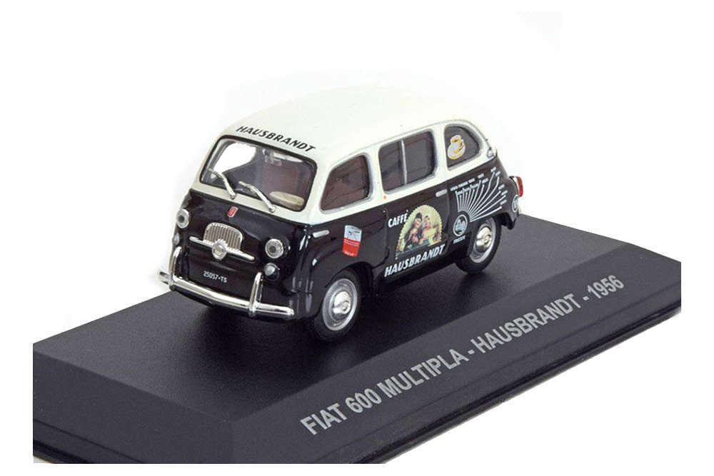 FIAT 600 MULTIPLA CAFE HAUSBRANDT 1956 BLACK WHITE