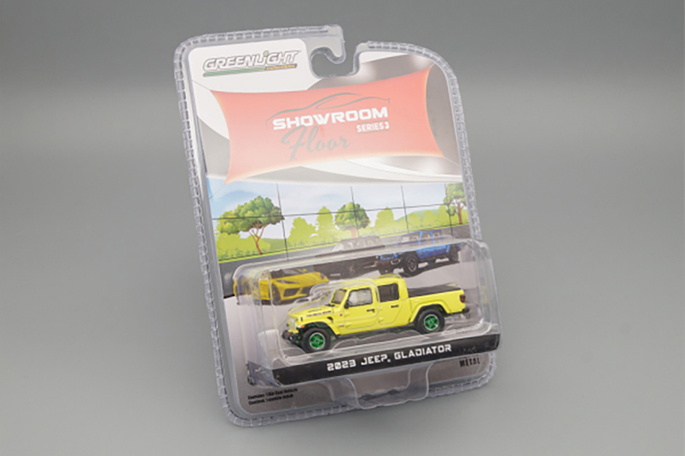JEEP GLADIATOR 4X4 (2023), YELLOW (GREENLIGHT!) (ДЛИНА МОДЕЛИ 6-10 СМ)