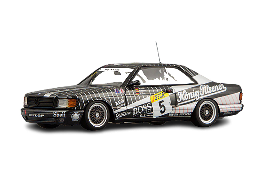 MERCEDES W126 500 SEC C126 AMG NO.5 24H NURBURGRING 1989 BLACK