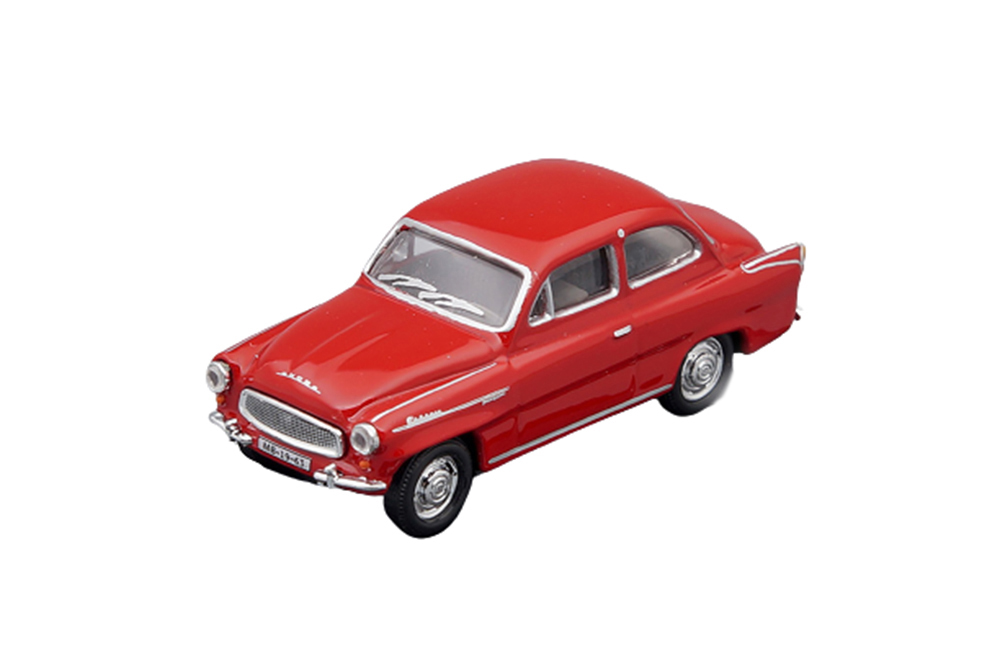 SKODA OCTAVIA 1963 CERVENA TMAVA RED / ШКОДА ОКТАВИЯ 1963 ЧЕРВЕНА ТМАВА КРАСНАЯ
