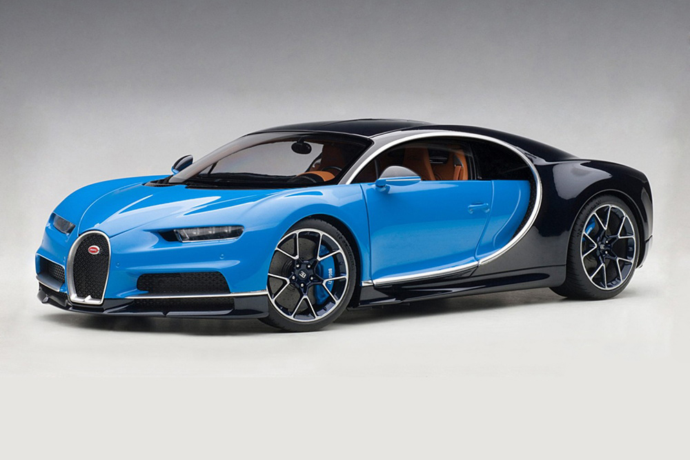 BUGATTI CHIRON 2017 BLUE/BLACK