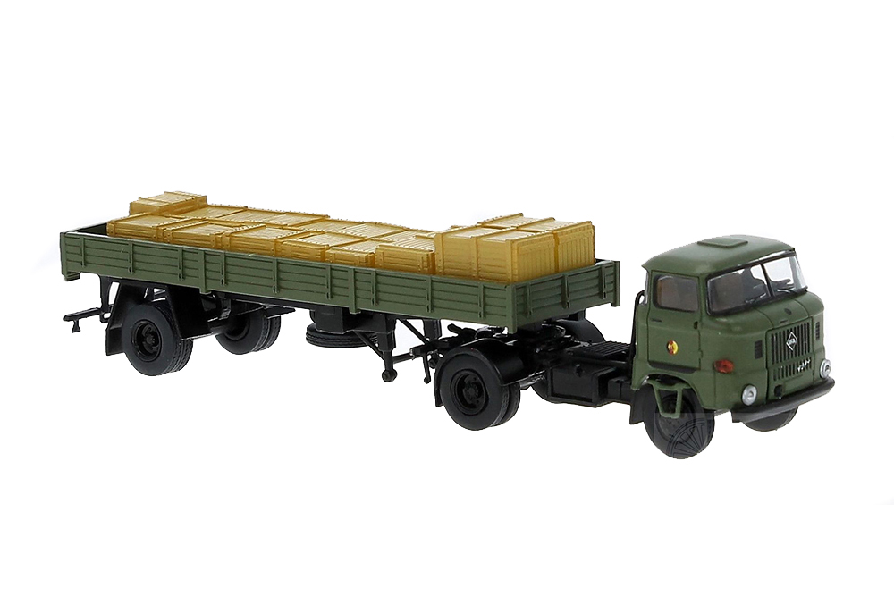 IFA W50 СЕДЕЛЬНЫЙ ТЯГАЧ С ПОЛУПРИЦЕПОМ NVA АРМИЯ ГДР ХАКИ