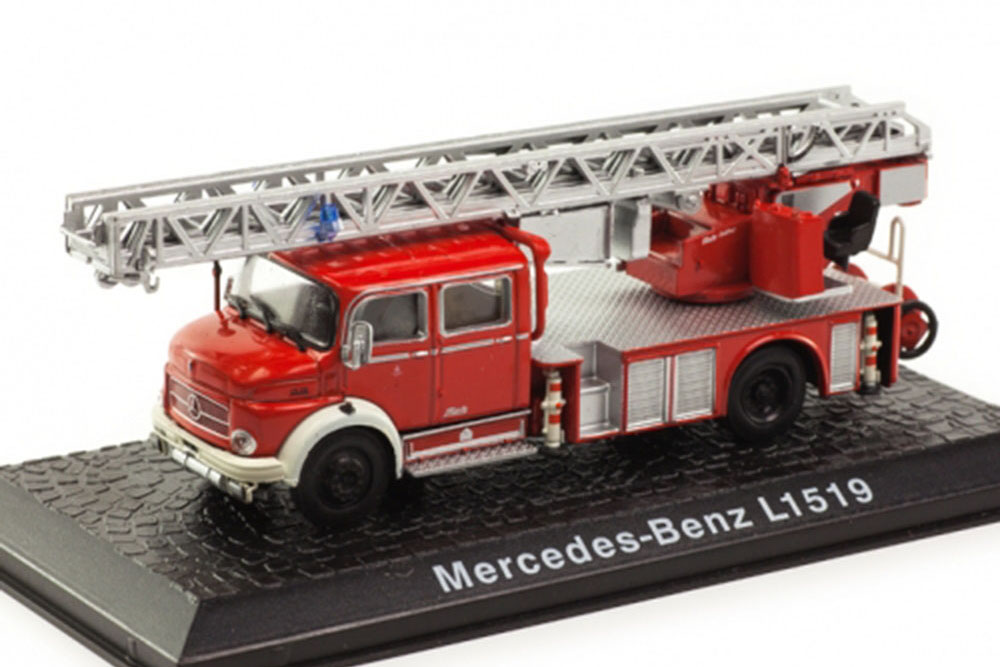 MERCEDES L1519 METZ DLK30 FEUERWEHR FIRE LADDER 1975
