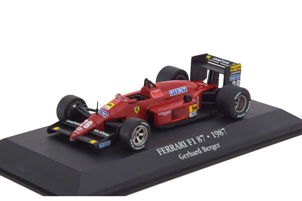 FERRARI F1 87 #28 GERHARD BERGER SCUDERIA FERRARI 5 МЕСТО 1987