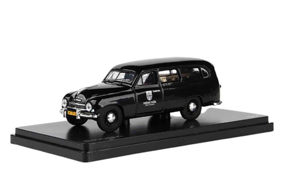 SKODA 1201 FUNERAL VEHICLE 1956 BLACK / SKODA 1201 ПОХОРОННЫЙ АВТОМОБИЛЬ 1956 ЧЕРНЫЙ