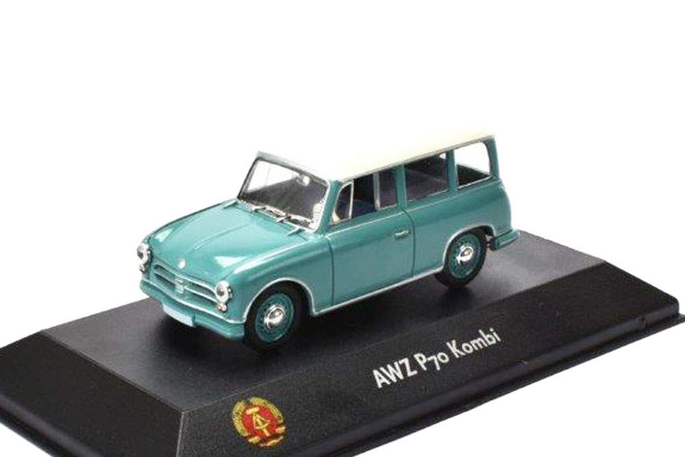 AWZ P70 KOMBI 1958, GREEN / WHITE