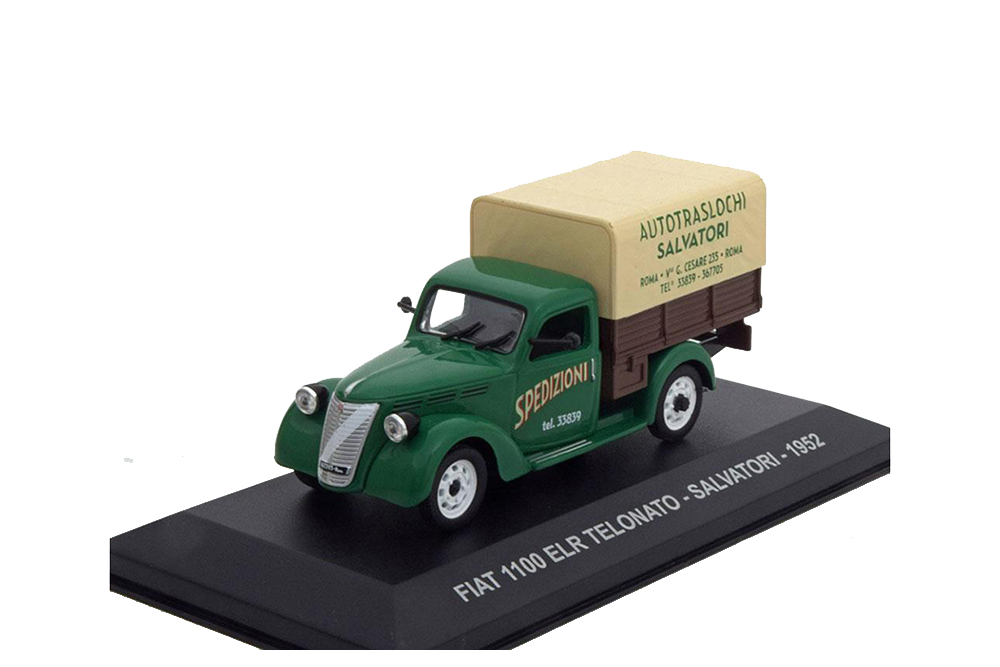 FIAT 1100 ELR TELONATO SALVATORI 1952 GREEN BROWN CREME