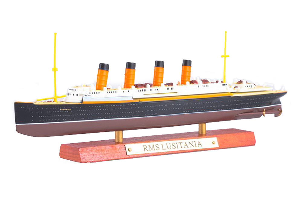 SHIP БРИТАНСКИЙ ТРАНСАТЛАНТИЧЕСКИЙ ЛАЙНЕР RMS "LUSITANIA" 1906 (МОДЕЛЬ 25СМ)