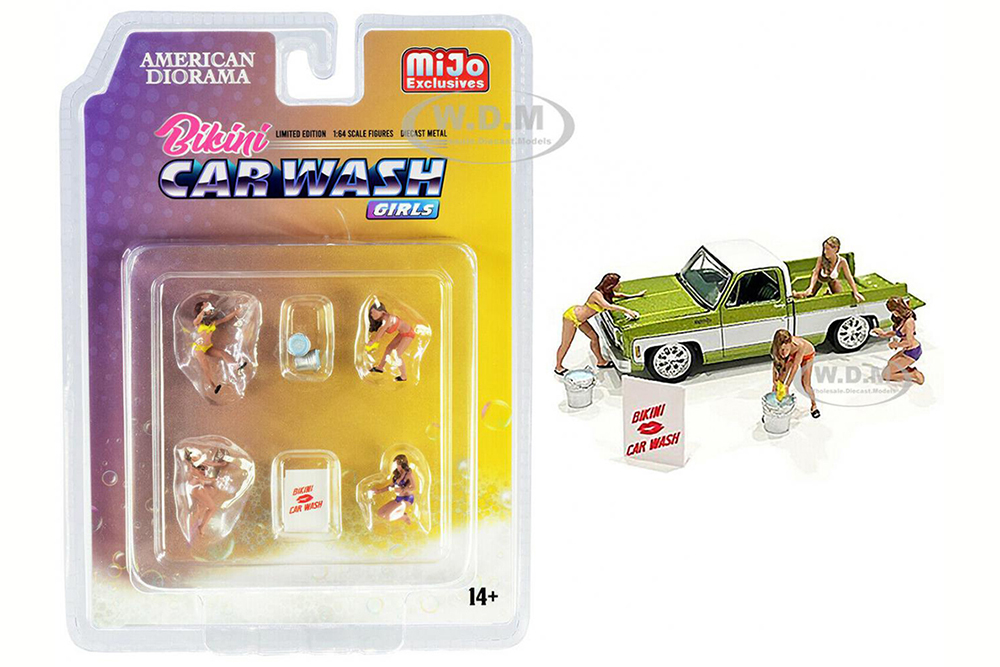 FIGURINE BIKINI CAR WASH GIRLS (ДЛИНА МОДЕЛИ 6-10 СМ)