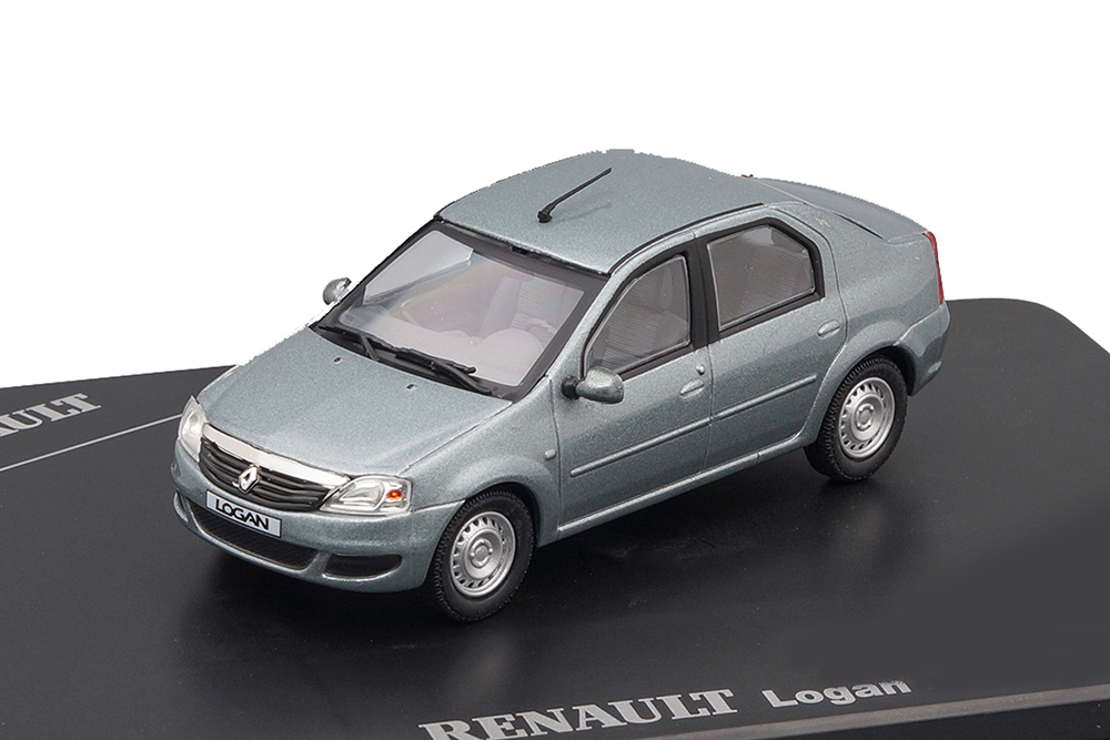 RENAULT LOGAN 2008 GREY/BLUE / РЕНО ЛОГАН 2008 СЕРЫЙ/СИНИЙ