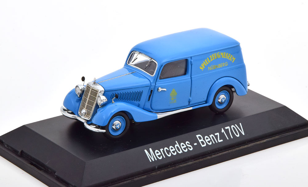 MERCEDES-BENZ 170V KASTEN SPIELZEUG-MUSEUM NUERNBERG, LIGHT BLUE