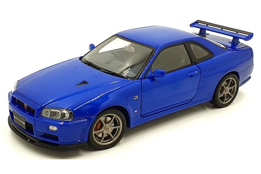 NISSAN SKYLINE GT R (R34) V SPEC II MODEL NUMBER BLUE