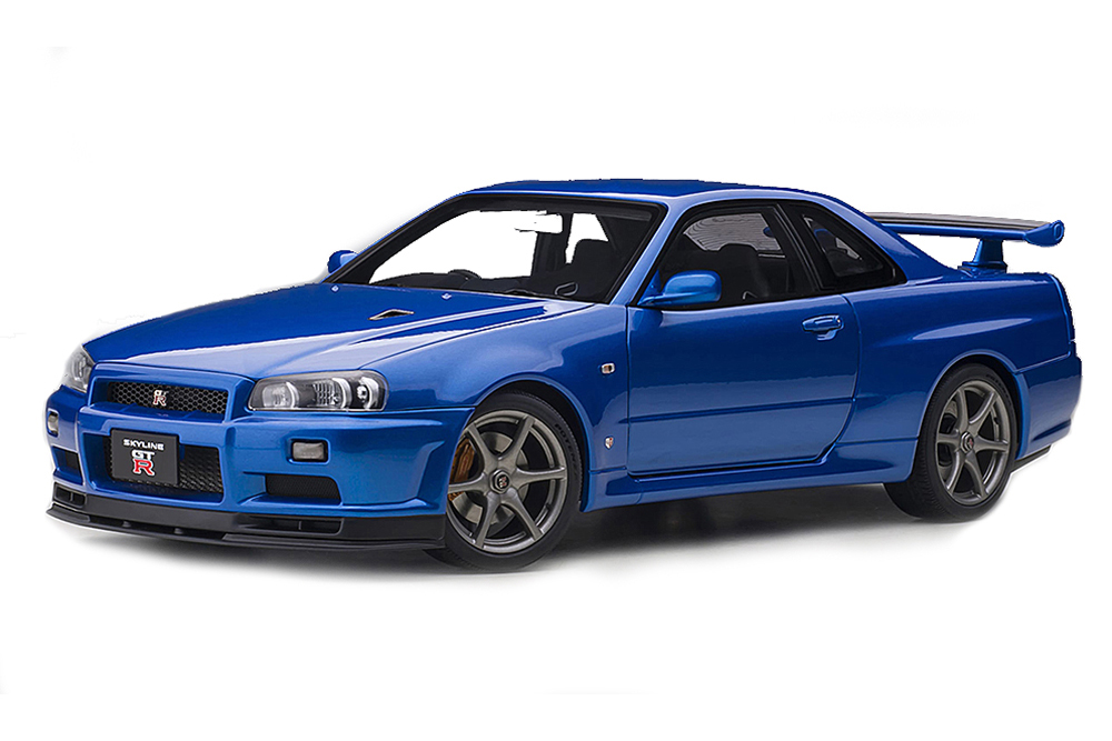 NISSAN SKYLINE GT-R (R34) V-SPEC II 2001 BLUE METALLIC / NISSAN SKYLINE GT-R (R34) V-SPEC II 2001 СИНИЙ МЕТАЛЛИК