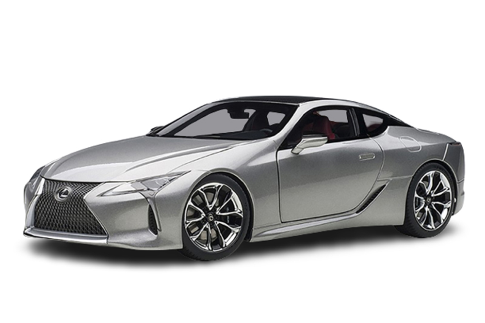 LEXUS LC500 COUPE 2016 TITAN SILVER/RED INTERIOR