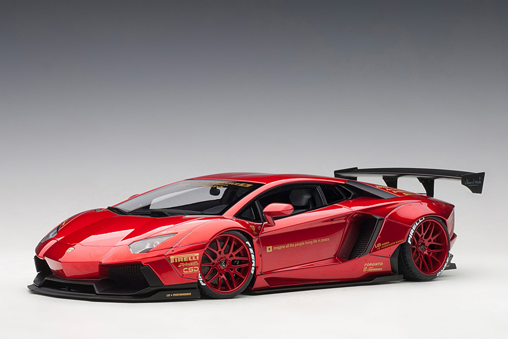 LAMBORGHINI AVENTADOR LB-WORKS 2015 RED METALLIC