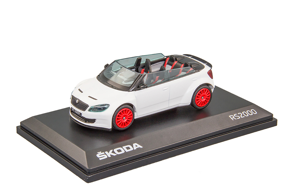 SKODA FABIA RS2000 CONCEPT CAR 2011 WHITE/RED STEELS