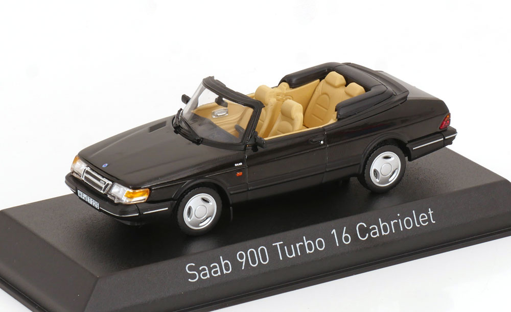 SAAB 900 TURBO 16 CONVERTIBLE 1992 BLACK