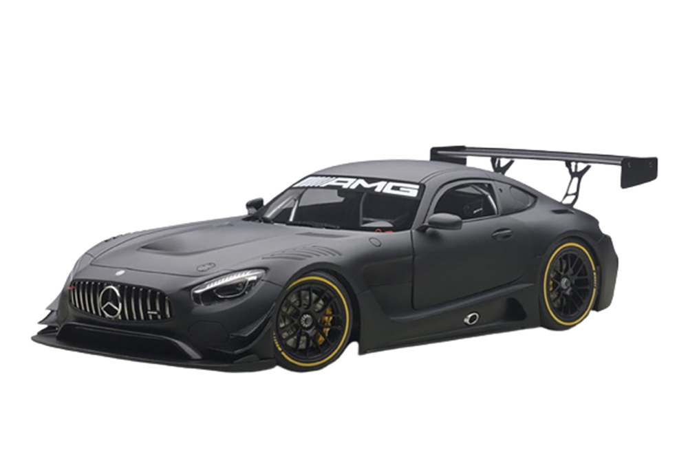 MERCEDES AMG GT3 PLAIN BODY VERSION 2015 MATT BLACK COMPOSITE MODEL/2 DOOR OPENINGS