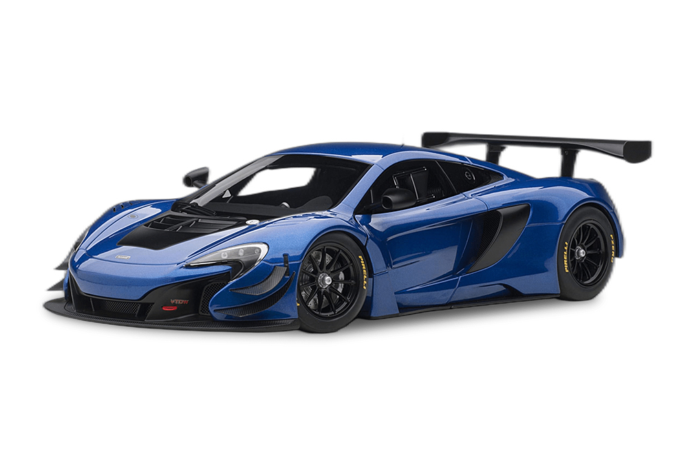 MCLAREN 650S GT3 PLAIN BODY VERSION 2017 BLUE METALLIC 1:18 AUTOART