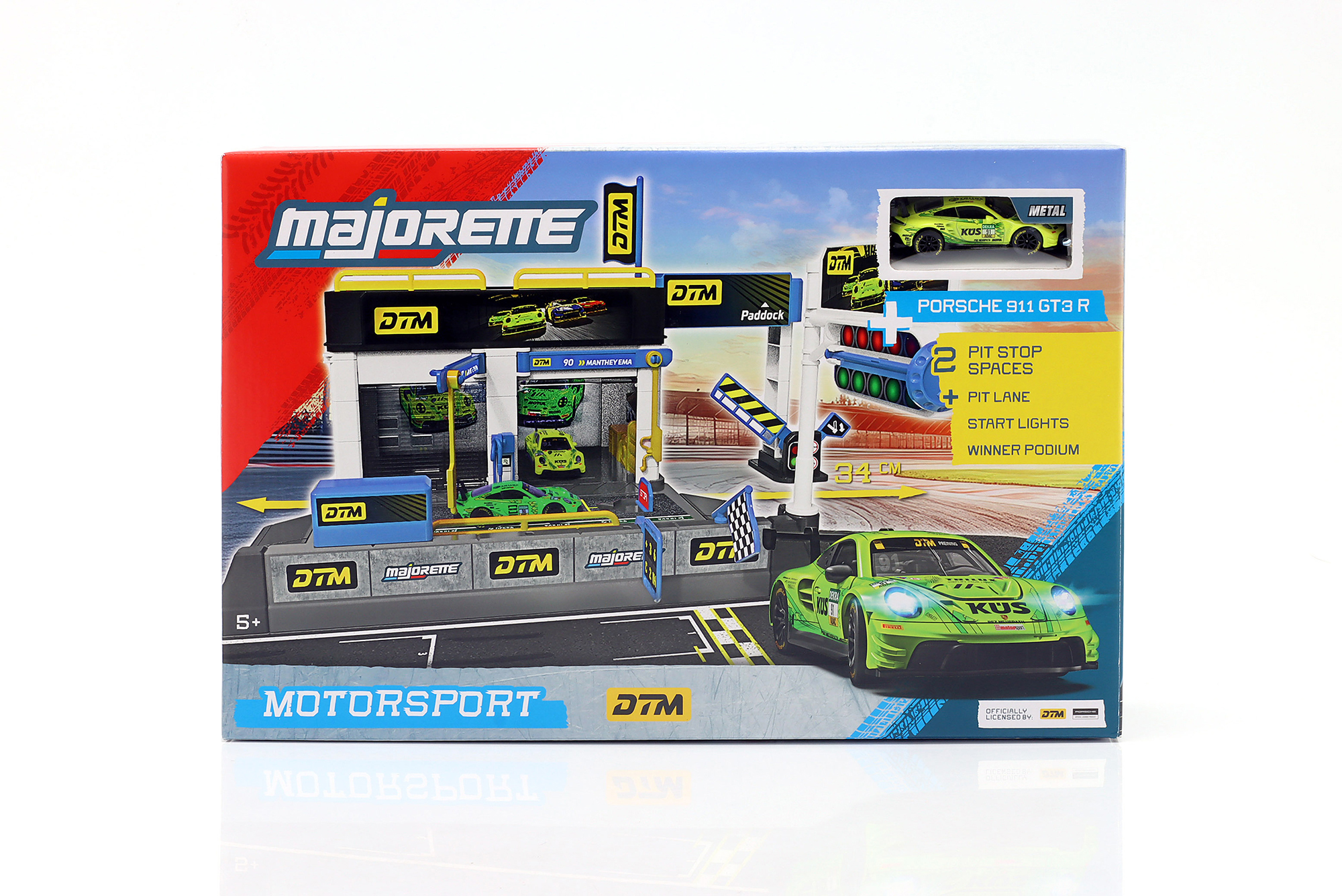 DTM PIT STOP DIORAMA SET WITH PORSCHE 911 GT3 R / ДТМ ПИТ СТОП ДИОРАМА НАБОР ПОРШЕ 911 ГТ3