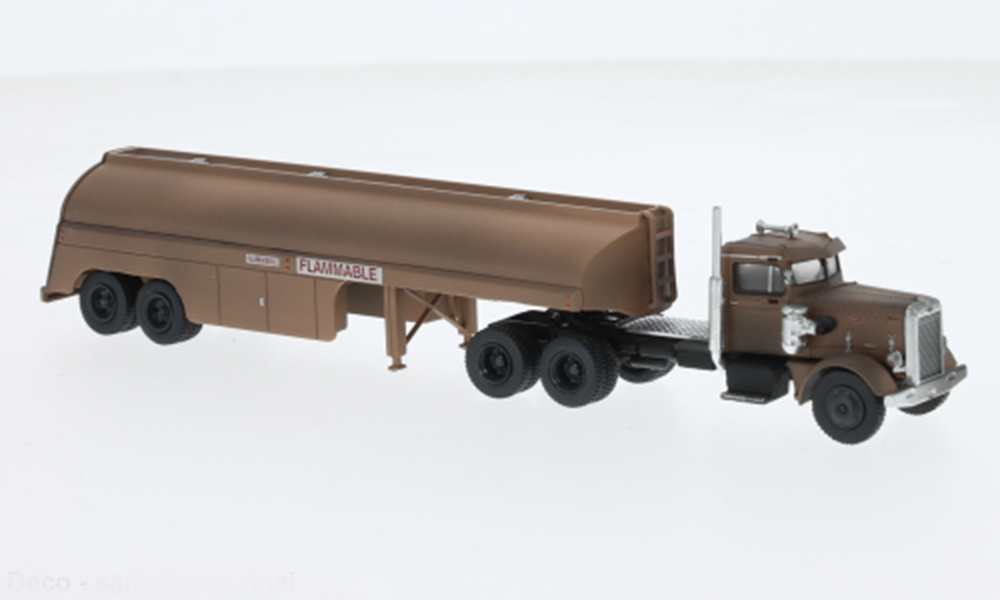 PETERBILT 281 TANK-SZ ROST 1955, BROWN (ДЛИНА МОДЕЛИ 3-5 СМ)