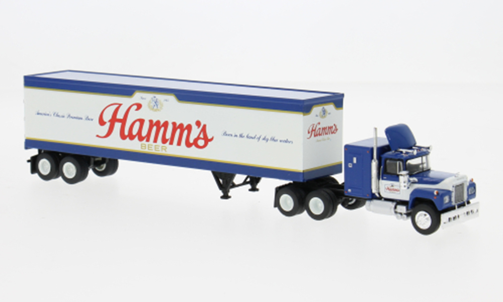 MACK RS 700 KO-SZ, HAMM´S BEER 1966 (ДЛИНА МОДЕЛИ 3-5 СМ)