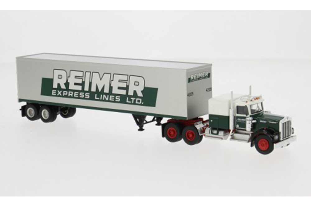 KENWORTH W 900 KOFFER-SZ 1977 СЕДЕЛЬНЫЙ ТЯГАЧ С ПОЛУПРИЦЕПОМ REIMER / КЕНВОРТ 900 КОФФЕР-СЗ РЕЙМЕР ЗЕЛЕНЫЙ