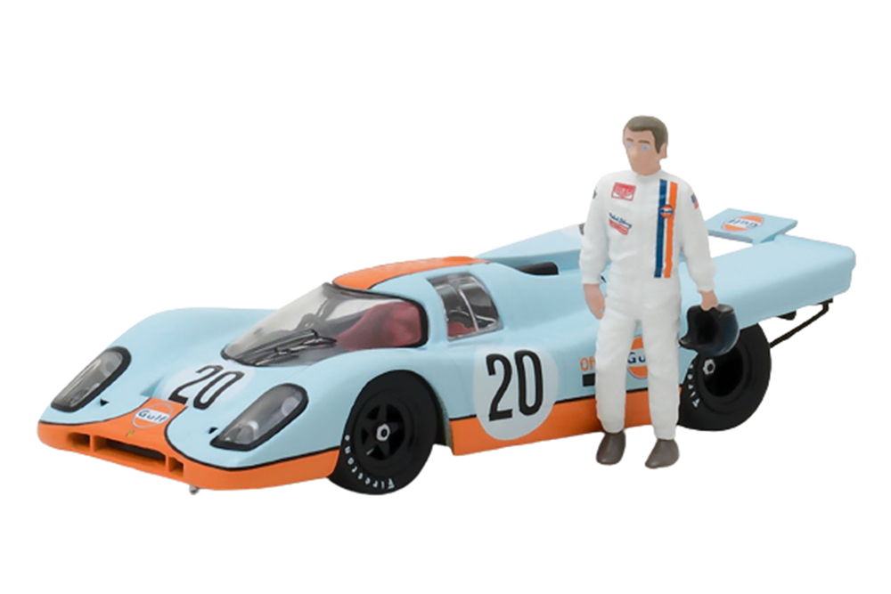 PORSCHE 917K #20 GULF OIL WITH FIGURINE STEVE MCQUEEN 1970 | PORSCHE 917K #20 GULF OIL (С ФИГУРКОЙ STEVE MCQUEEN)