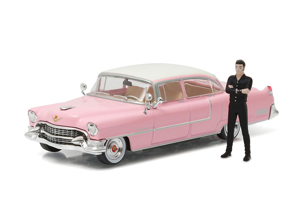 CADILLAC FLEETWOOD SERIES 60 ELVIS PRESLEY "PINK CADILLAC" C ФИГУРКОЙ Э.ПРЕСЛИ 1955