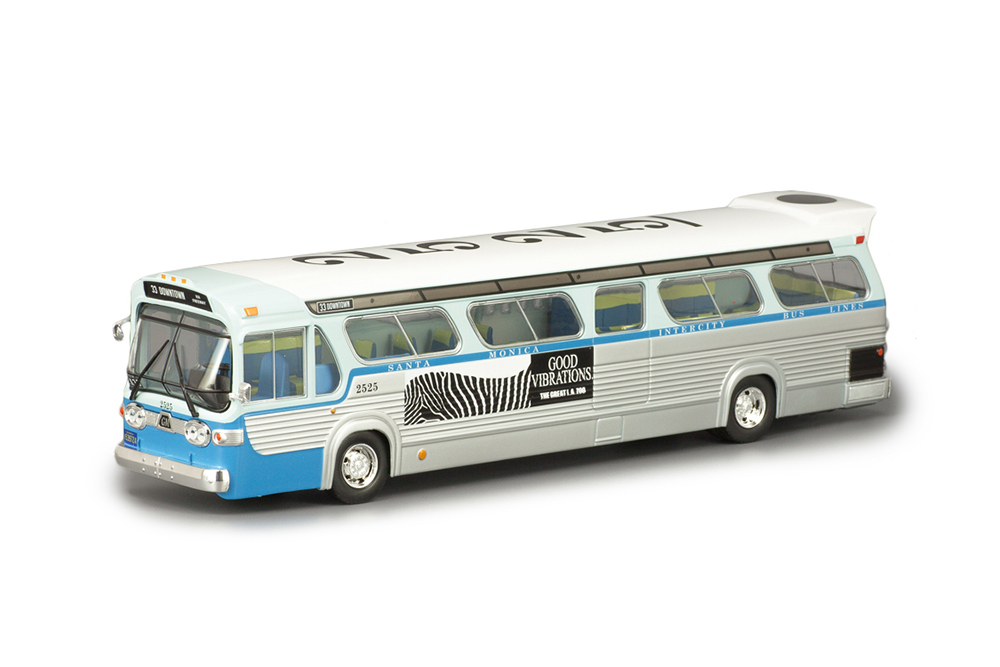 GMC GENERAL MOTORS TDH #2525 LOS ANGELES CALIFORNIA DOWNTOWN BUS 1960 (ИЗ К/Ф СКОРОСТЬ)