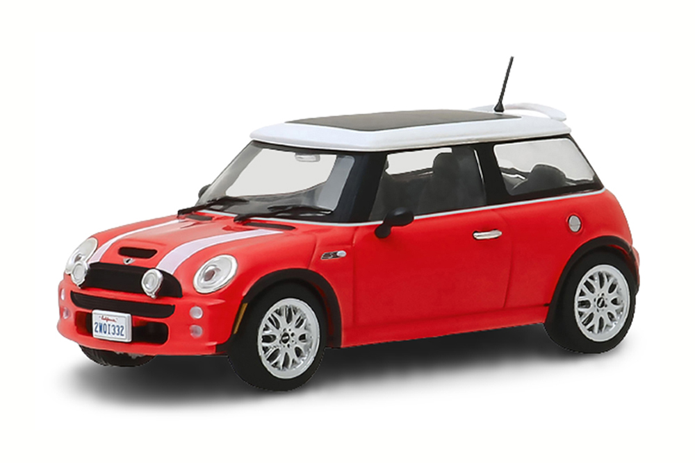MINI COOPER S 2003 RED WITH WHITE | MINI COOPER S 2003 RED WITH WHITE (ИЗ К/Ф ОГРАБЛЕНИЕ ПО-ИТАЛЬЯНСКИ)