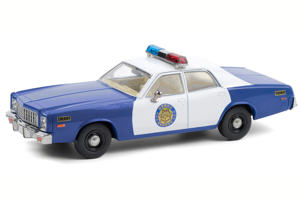 PLYMOUTH FURY OSAGE COUNTY SHERIFF 1975 BLUE WHITE