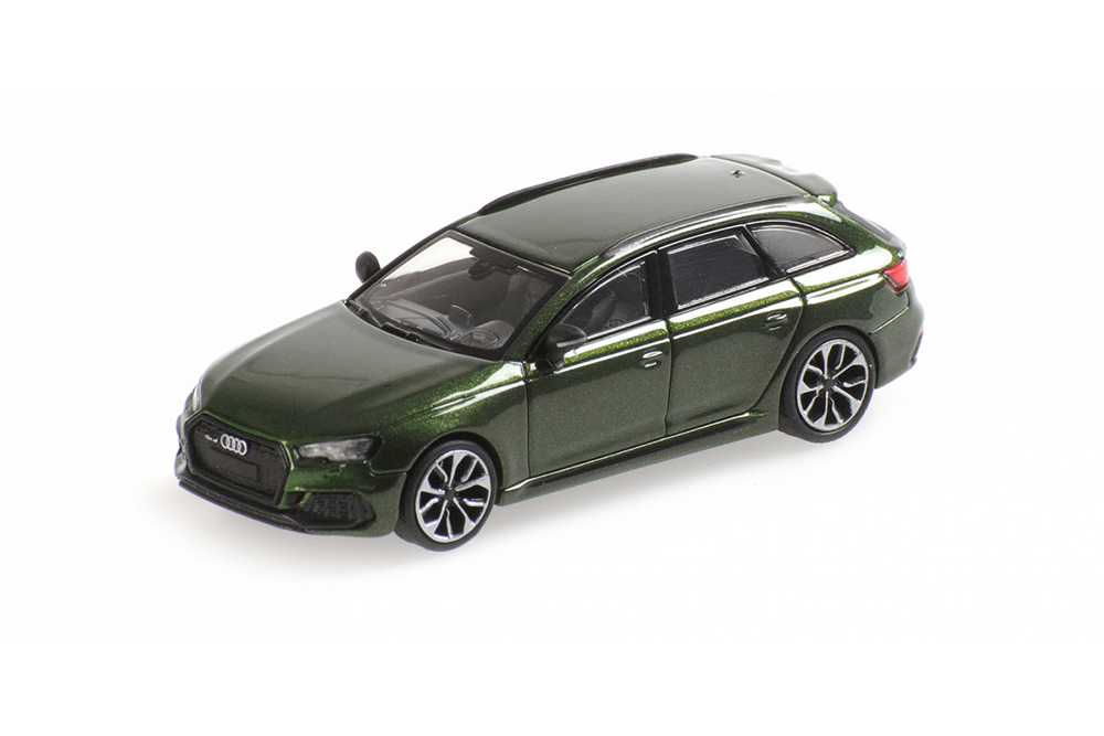 AUDI RS4 AVANT 2018 GREEN METALLIC (ДЛИНА МОДЕЛИ 3-5 СМ)