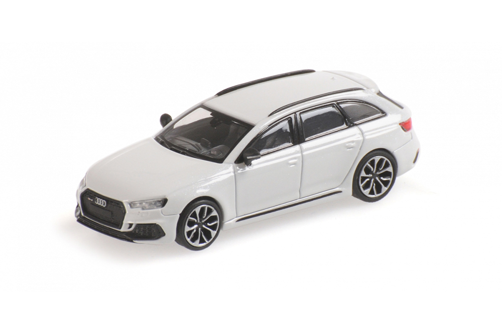 AUDI RS4 AVANT 2018 WHITE METALLIC (ДЛИНА МОДЕЛИ 3-5 СМ)