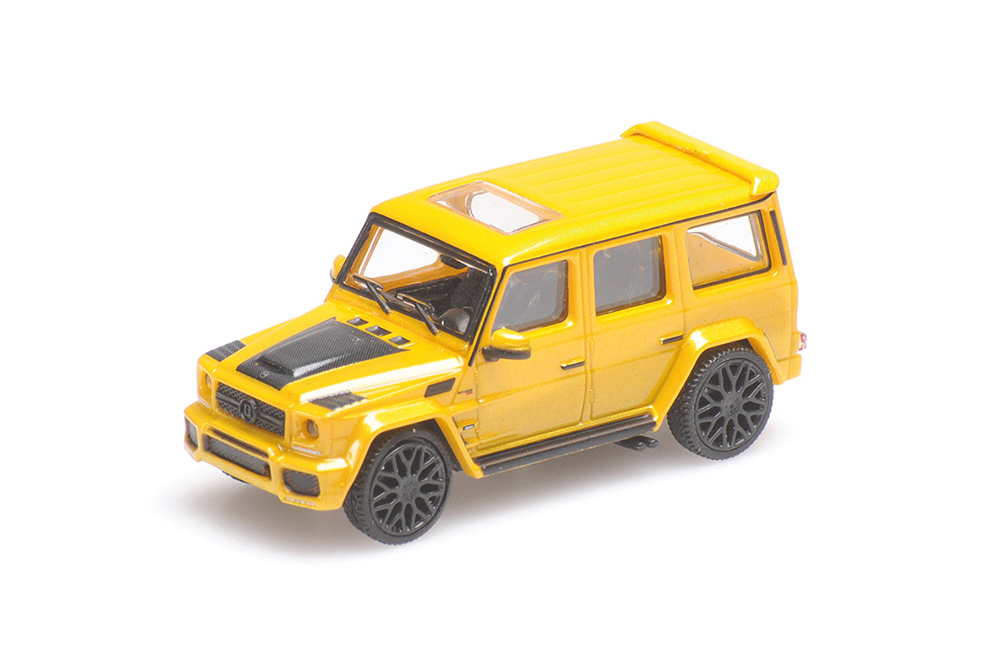 MERCEDES BRABUS 850 6.0 BITURBO WIDESTAR AUF BASIS MERCEDES AMG G 63 2015 YELLOW (ДЛИНА МОДЕЛИ 3-5 СМ)