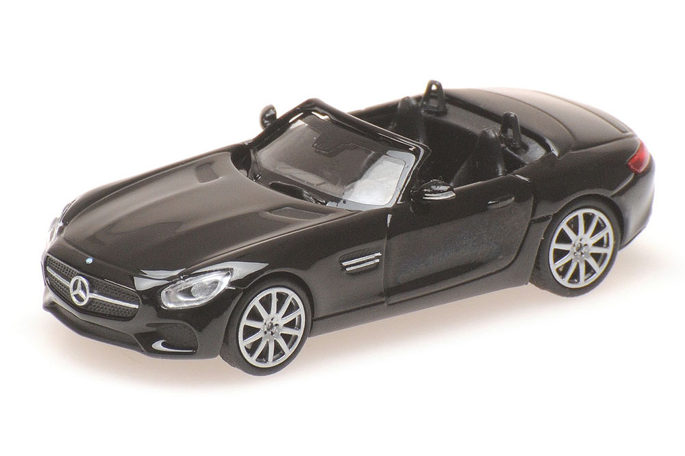 MERCEDES-AMG GTS CABRIOLET 2017 BLACK (ДЛИНА МОДЕЛИ 3-5 СМ)