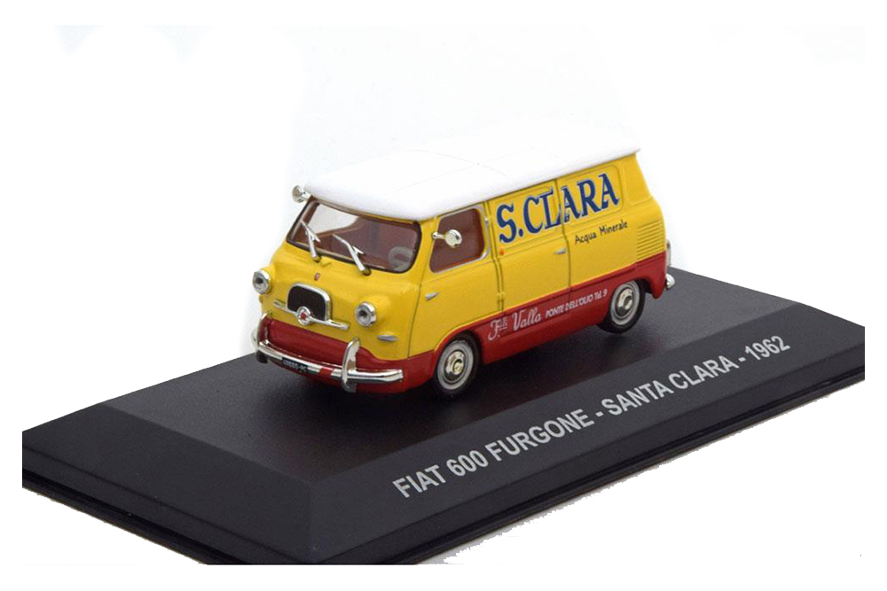 FIAT 600 FURGONE SANTA CLARA 1962 YELLOW RED