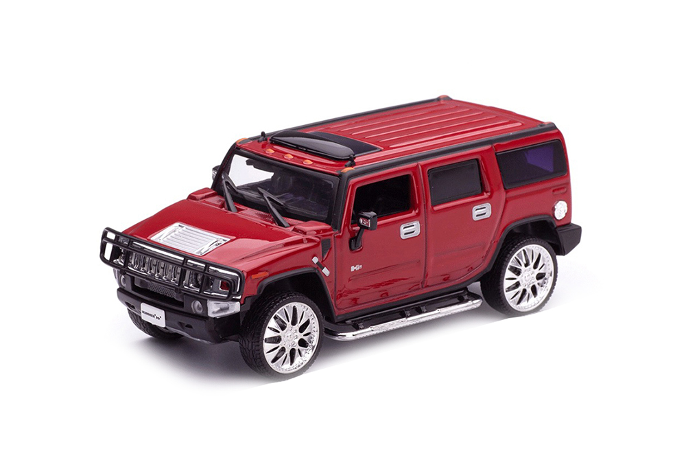 HUMMER H2 SUV С КЕНГУРИНОМ И ДИСКАМИ 2005 КРАСНЫЙ